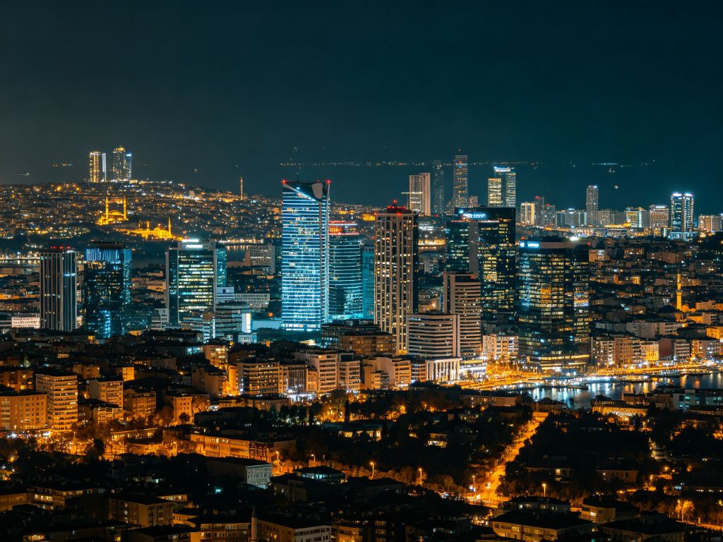 伊斯坦布尔城市夜景